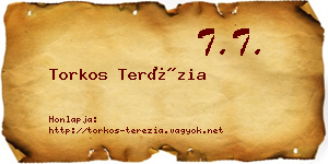 Torkos Terézia névjegykártya